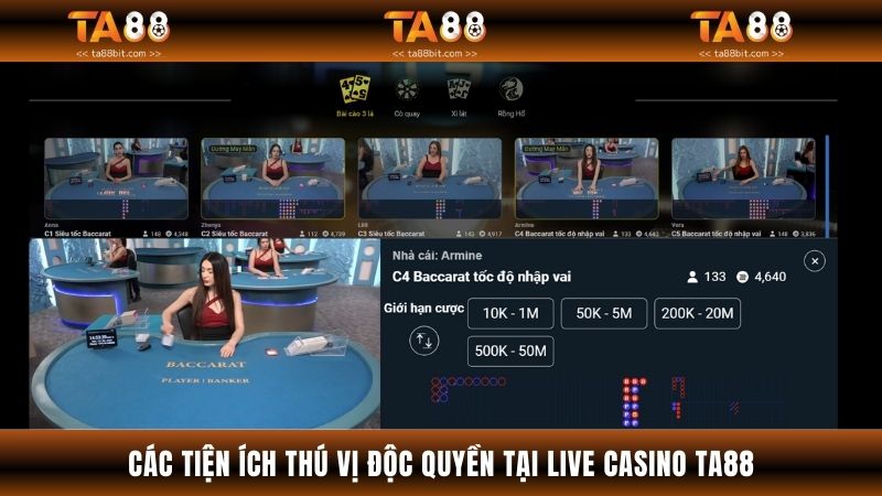 Bet thủ sẽ được vào giải trí cùng các dealer xinh đẹp đến từ thương hiệu