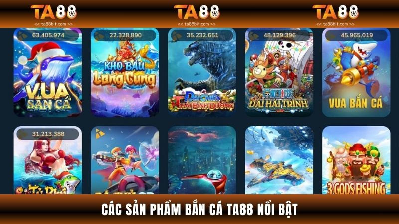 Các phiên bản bắn cá hấp dẫn có mặt trên nền tảng TA88
