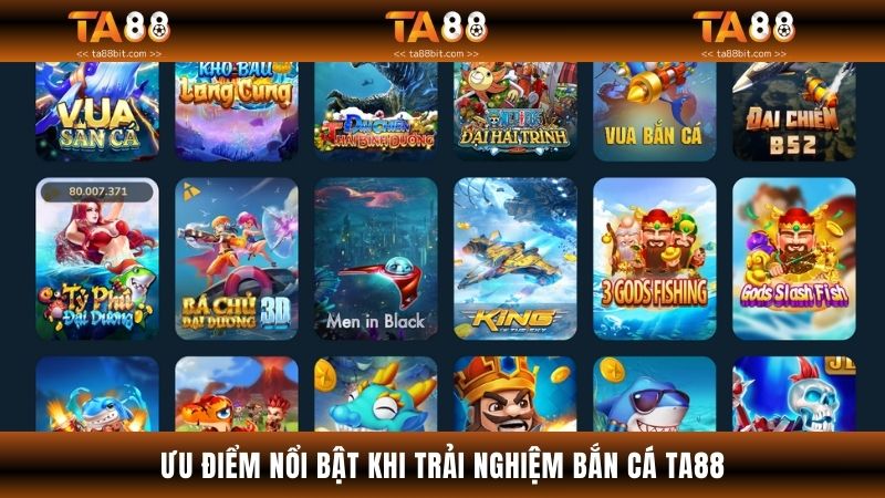 Tính năng nổi bật tích hợp trong chuyên mục bắn cá tại TA88